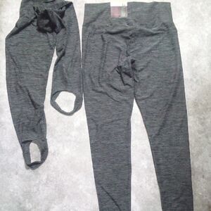 Very Soft Gray Leggings Stirrup Type Keeps Your Pants From Riding Up